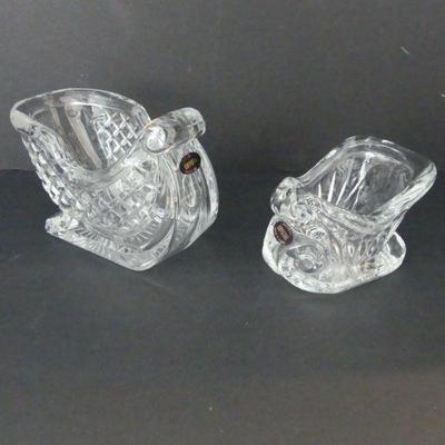 Vintage 24% Lead Crystal Candy Dish and Votive Candle/Nut Dish