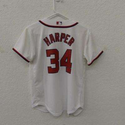 Washington Nationals MLB National League East Bryce Harper #43 Jersey (Youth M) and Jersey