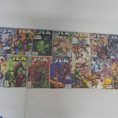 DC Comics Justice League & JLA (Justice League America) Comics - 14 in All