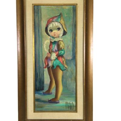 Vintage Maio Harlequin (Small Girl)
40 x 21.5 x 1.5
Estimate:  $500-$750