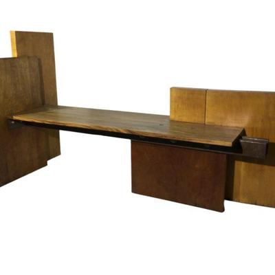 Mid Century Modern Wood and Steel Bench
37 x 74 x 28
Estimate:  $1000-$1500

