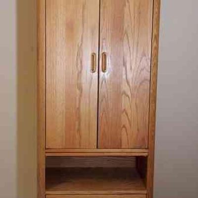 Tall Wood Cabinet (#1)
