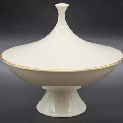 Mid Century Lenox Atomic Shaped Lidded Candy Dish
