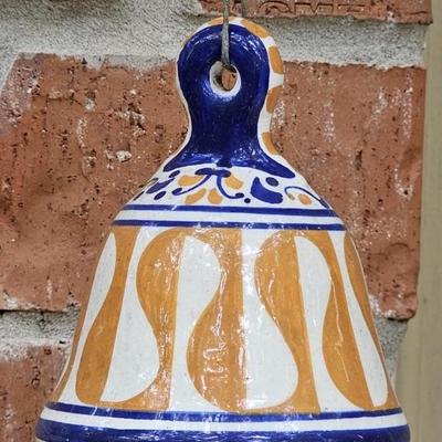 Hanging Outdoor Decor, Ceramic Bell