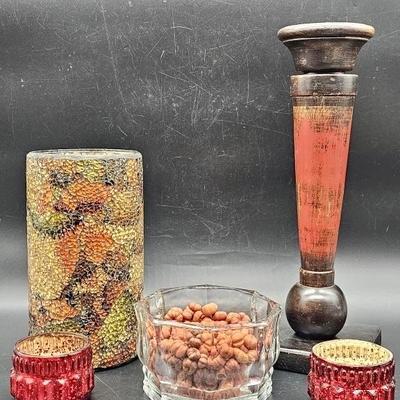 Glass & Ceramic Decor, as pictured