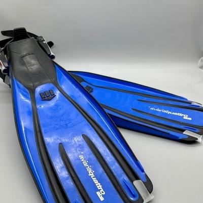 Avantiquattro Blue Snorkeling Fins, Size Small