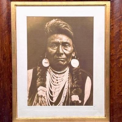 Framed Photo of Chief Joseph of Nez Perce Tribe