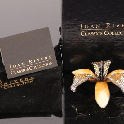 Joan Rivers Orchid Brooch