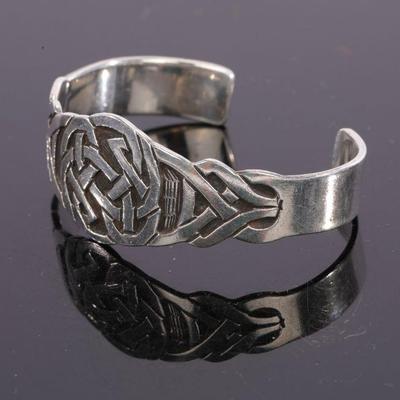 Celtic Knot sterling cuff