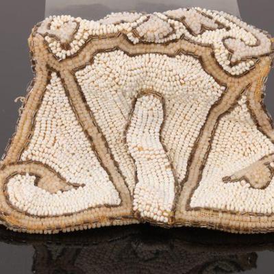 Art Nouveau Micro-beaded Belt Pouch