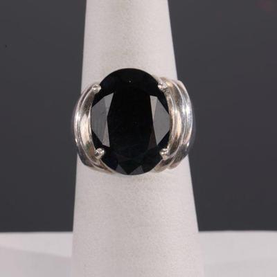 sterling and onyx ring