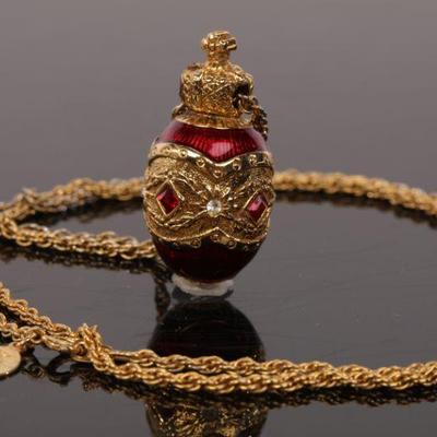 Joan Rivers Fabergé Egg Necklace