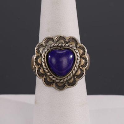 Carolyn Pollack sterling and lapis ring