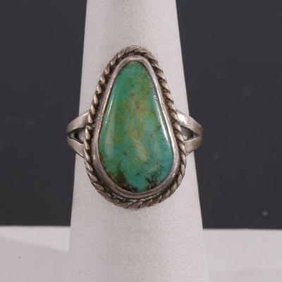 Native American turquoise and sterling ring