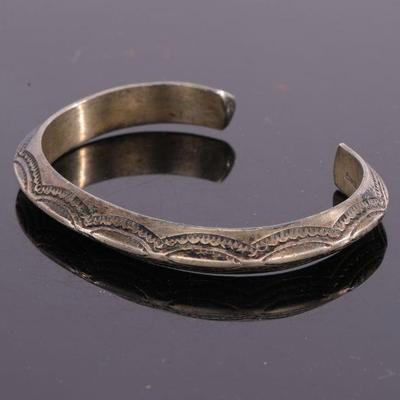 Native American sterling cuff