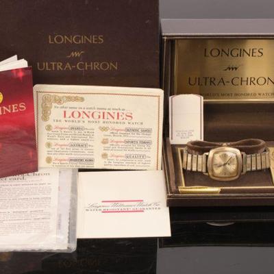 Longines vintage men's wristwatch - with all paperwork
