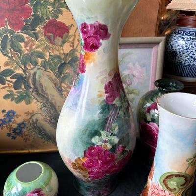 Limoges Vase 19-1/2" Tall