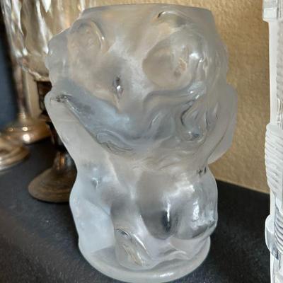 Lalique Frosted Nude Vase