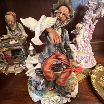 Capodimonte Man Feeding Birds