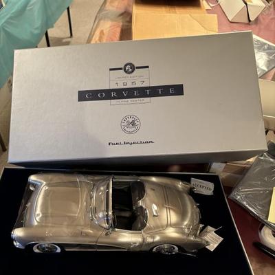 Very rare pewter Corvette limited edition Franklin mint