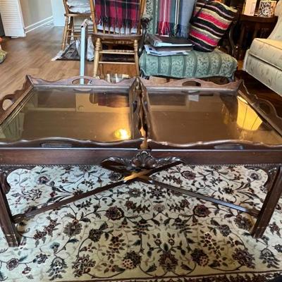 Mahogany tray table
