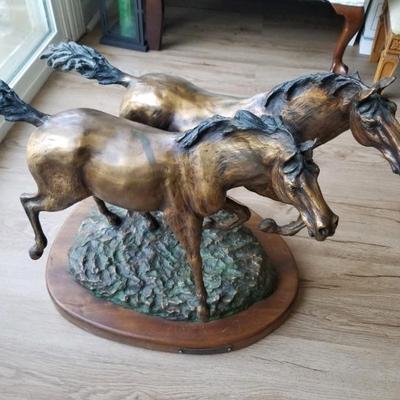 Horse sculpture “North Forty” by Carl Wagner 