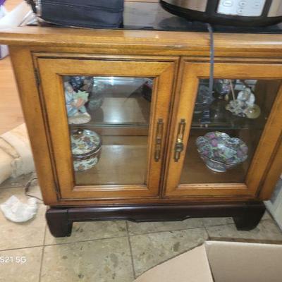 OAK CHINESE STYLE CABINET
