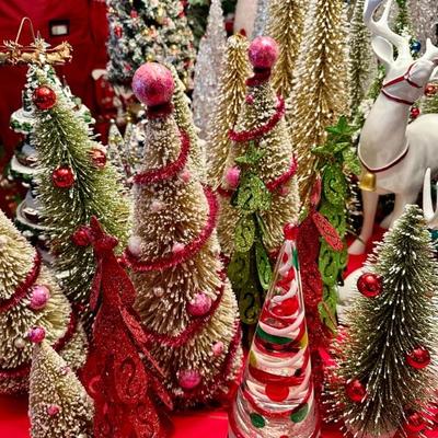 Bottle Brush Christmas trees