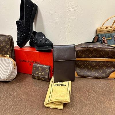 Louis Vuitton Purse, Wallet, and Calendar case. Fendi crossbody