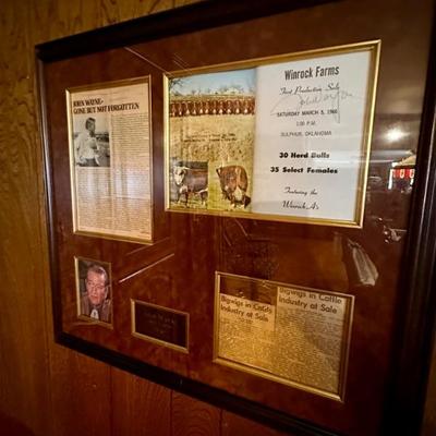 large collection of John Wayne memorabelia