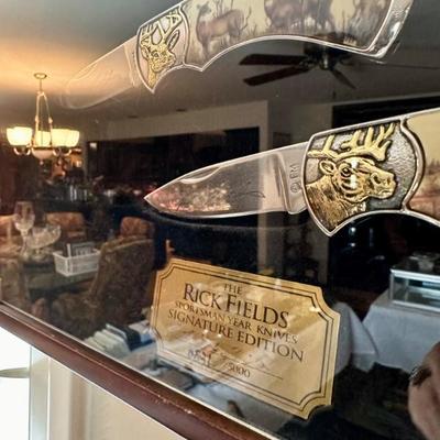 Rick Fields Signature Sportsman Wildlife Knife Set w/Display Case
