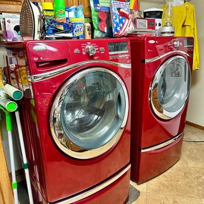 Whirlpool Washer dryer on stands