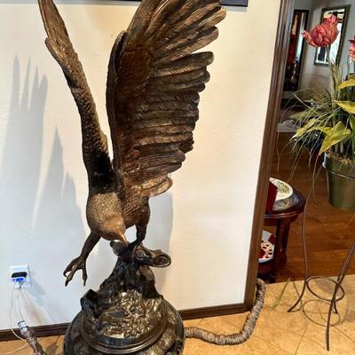 Large bronze eagle