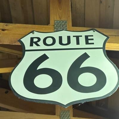 Vintage Route 66 highway