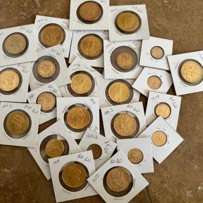We have an extraordinary collection of American gold coins 