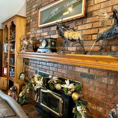 Wildlife statuary, firearm decor - not a working firearm