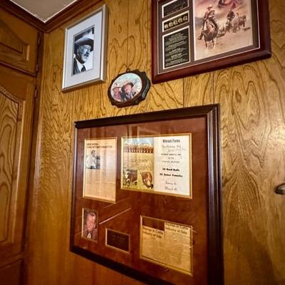 large collection of John Wayne memorabelia