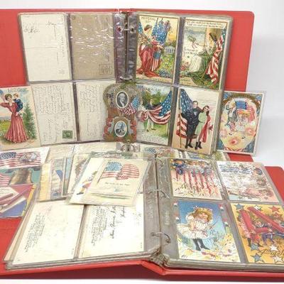 (327) Early 1900s Patriotic Postcards