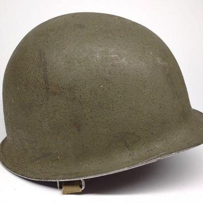 Post WWII Korean War US M1 Military Helmet