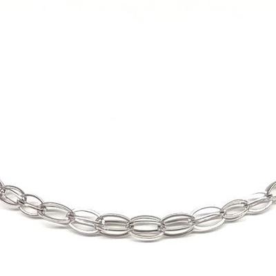 14K White Gold Michael Anthony Necklace (17" long)