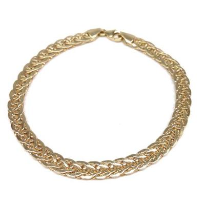 14K Gold Byzantine Chain Bracelet (7" Long)