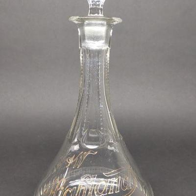 Highland Pure Rye Whiskey Decanter w/ Stopper