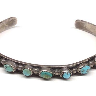 Turquoise & Sterling Silver Cuff Bracelet