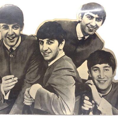 1960s Beatles Die Cut Promo Standee Sign
