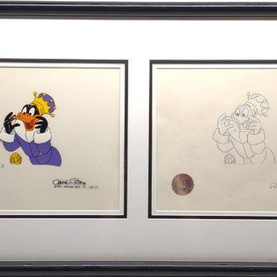 Chuck Jones Daffy Duck King Arthur Animation Cel