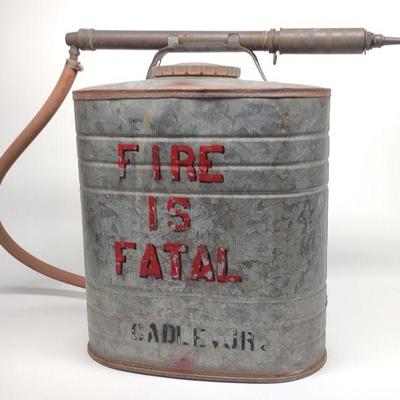Vintage D.B. Smith Indian Fire Pump Extinguisher