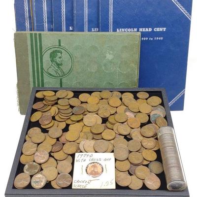Wheat Pennies, Steel Pennies & Collection Books