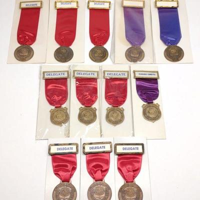 (12) 1960-80s Maryland Fire Convention Medals