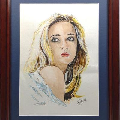 Jackie Evancho Watercolor by Roger P. Thomas