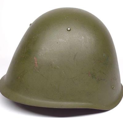 Post WWII Russian Soviet SSh-68 Combat Helmet